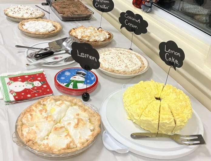 pies for sale as a fundraiser